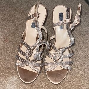 INC rose gold heels